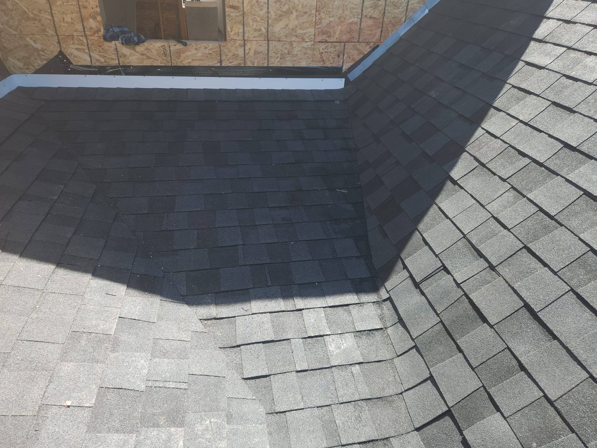 Completed roofing project